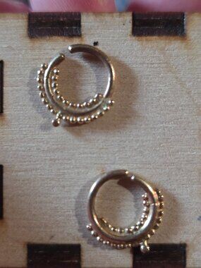 14k Gold Septum or Tragus Ring